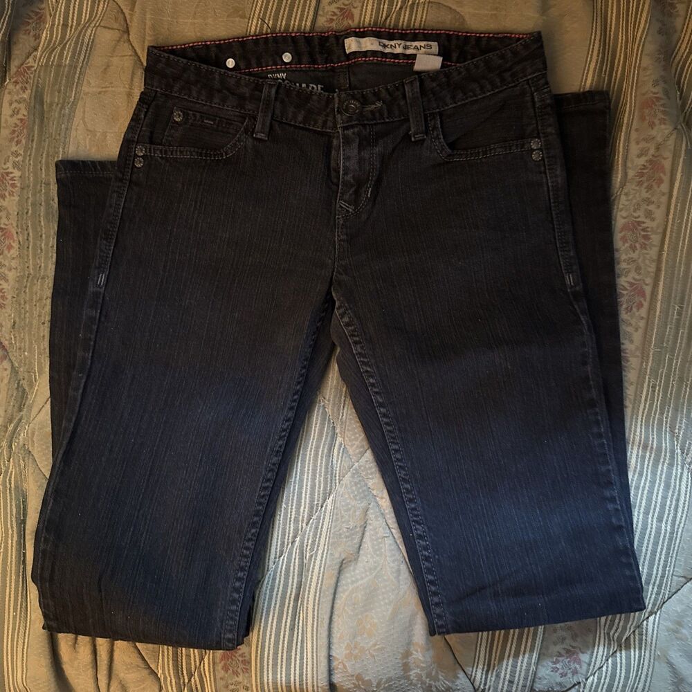 DKNY Times Square Jeans Women 27 R Black 5-Pocket